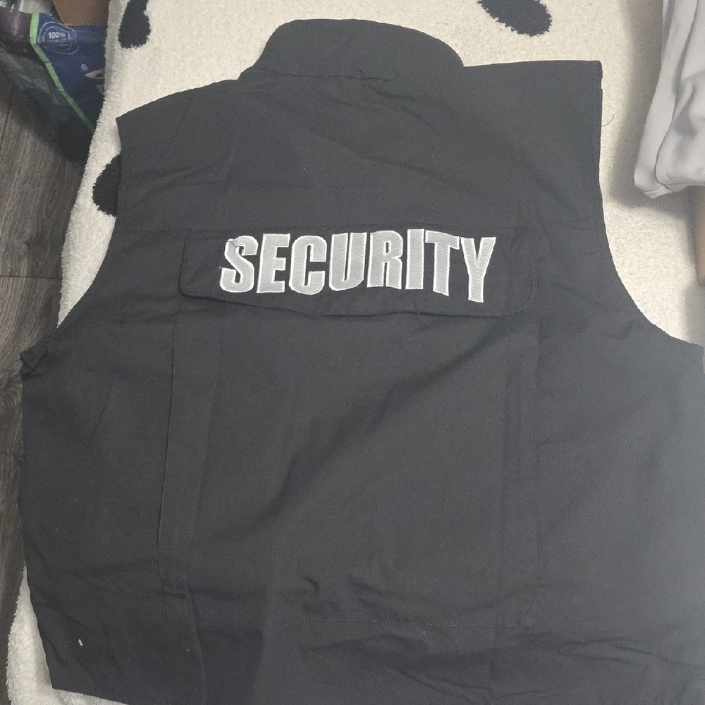 Black Security Vest